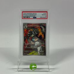 Pokémon TCG Destined Rivals Rocket's Houndoom 191/182 Holo English PSA 8