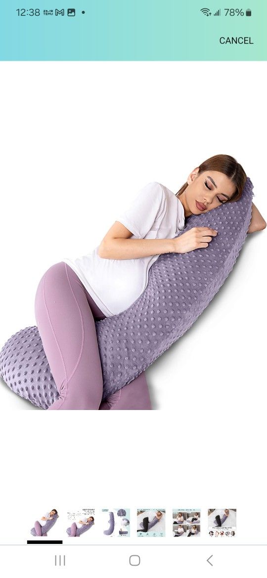 Treeking-Pregnancy Pillow,Soft and Comfortable Pregnancy Pillows for Sleeping for Side Sleeping Body Pillow, Durable and Stretchy Maternity Pillow Sui
