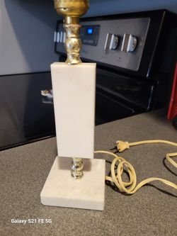 Lamp, Small, Vintage Marble