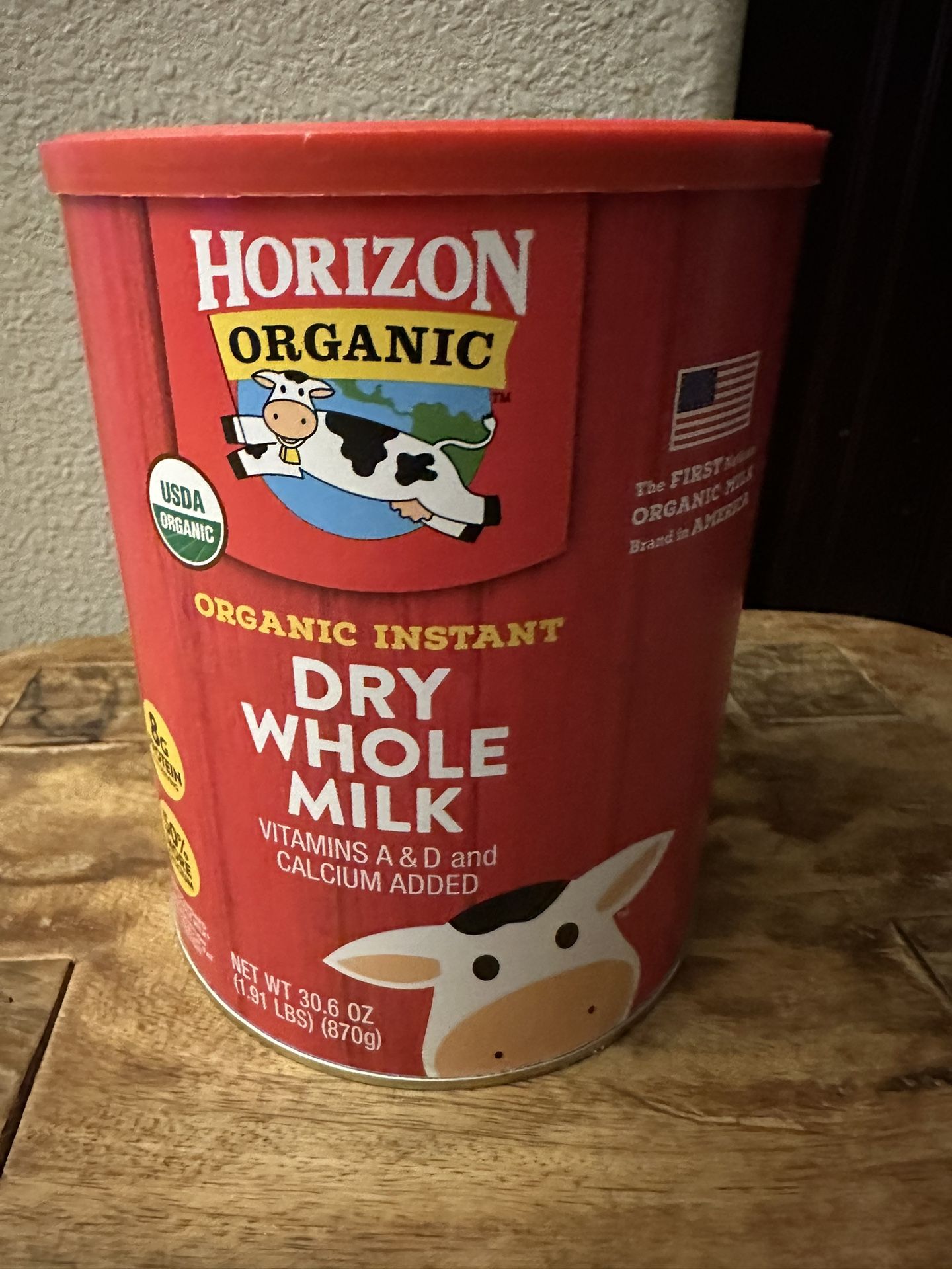 Horizon Organic Instant Dry Whole Milk 30.6 oz. Canister