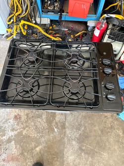 GENERAL ELECTRIC 30 X 21 INCHES FLAT COOKTOP GREAT CONDITION ESTUFA DE GAS PLANA MUY BUENA