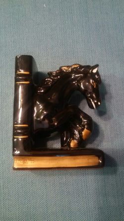 Vintage horse bookend