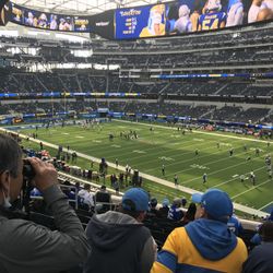 LA Chargers 4 season tickets 11/9 Steelers 200 Section Visitors Section 