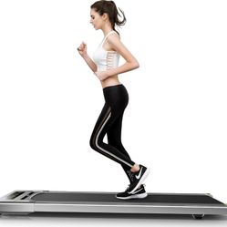NEW RHYTHM FUN Super CompatTreadmill Under Desk Treadmill Folding Portable Walking Treadmill with Wide Tread Belt Super Slim Mini Quiet Slow Running

