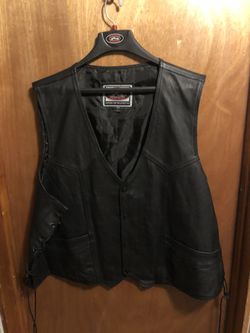 MOTORCYCLE LEATHER VEST (64)