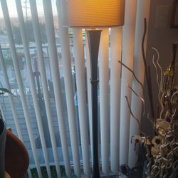 Metal Floor Lamp 58H Metal Mesh Shade Pickup Only Cash 