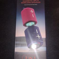 2 In 1 Portable Bluetooth Speaker S18 20W RGB Lights Waterproof Pink Blue New