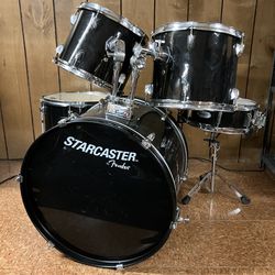 Fender Starcaster 5-Piece Drum Set - Black