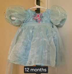 Kids frock- light blue - 1 year