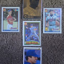 Lot Of 5 Baseball Cards