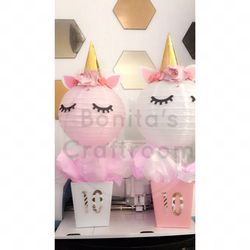 Unicorn centerpiece / unicorn decorations / unicornios / centro de mesa / party decorations