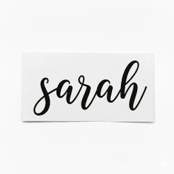 Custom name vinyl decal