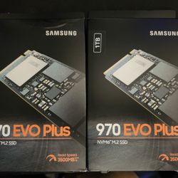 Samsung 970 EVO Plus 1 TB NVME SSD Solid State Drive