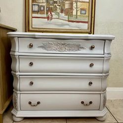 Solid Wood Refinished Sky Blue Dresser/ Chest/ Drawers
