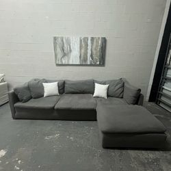 Gray Comfortable Sectionals (Delivery) 