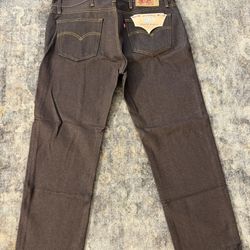 Levi’s 501 Original Fit Jeans Men’s W40 L32 Button Fly Straight Leg Brown Denim