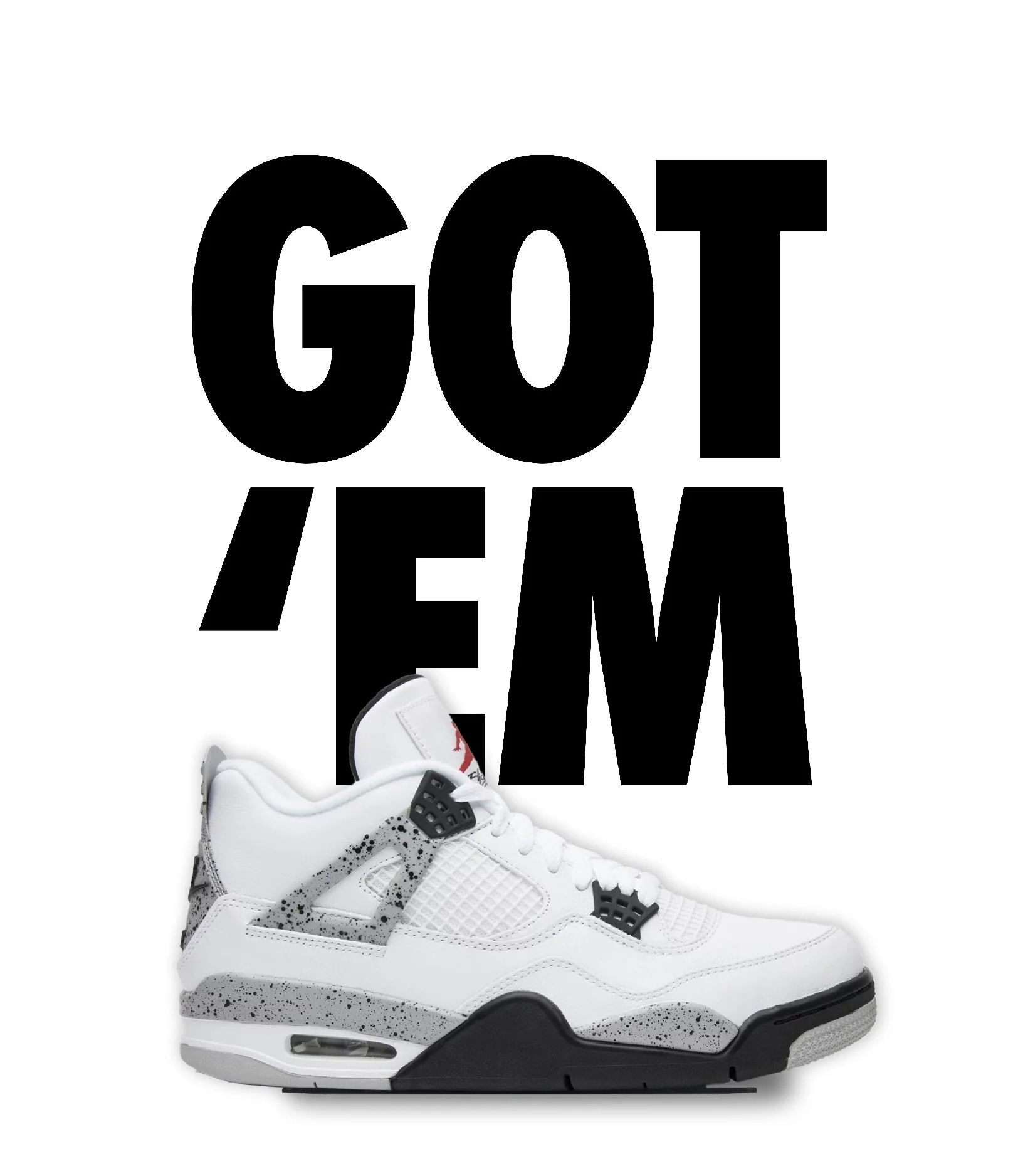 Jordan Retro 4 White Cement