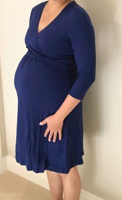 Blue Maternity Dress