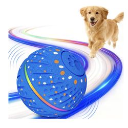 Brand New Interactive Dog Ball Toy - Smart Moving Bouncing Dog Ball with RGB Lights, E-TPU Material, 3 Play Modes Automatic Rolling Dogs Toy 