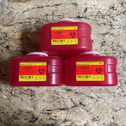 Lot Of Sixteen (16) BD Sharps Collector Containers 3.3 Quart NEW