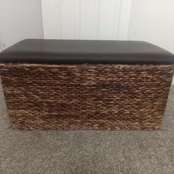 Large Wicker Storage Chest