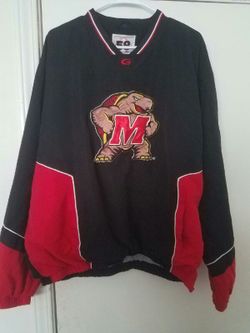 Maryland terps adult xl-xxl embroidered pullover