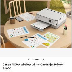 Canon PIXMA Wireless All-in-One Inkjet Printer 4460C