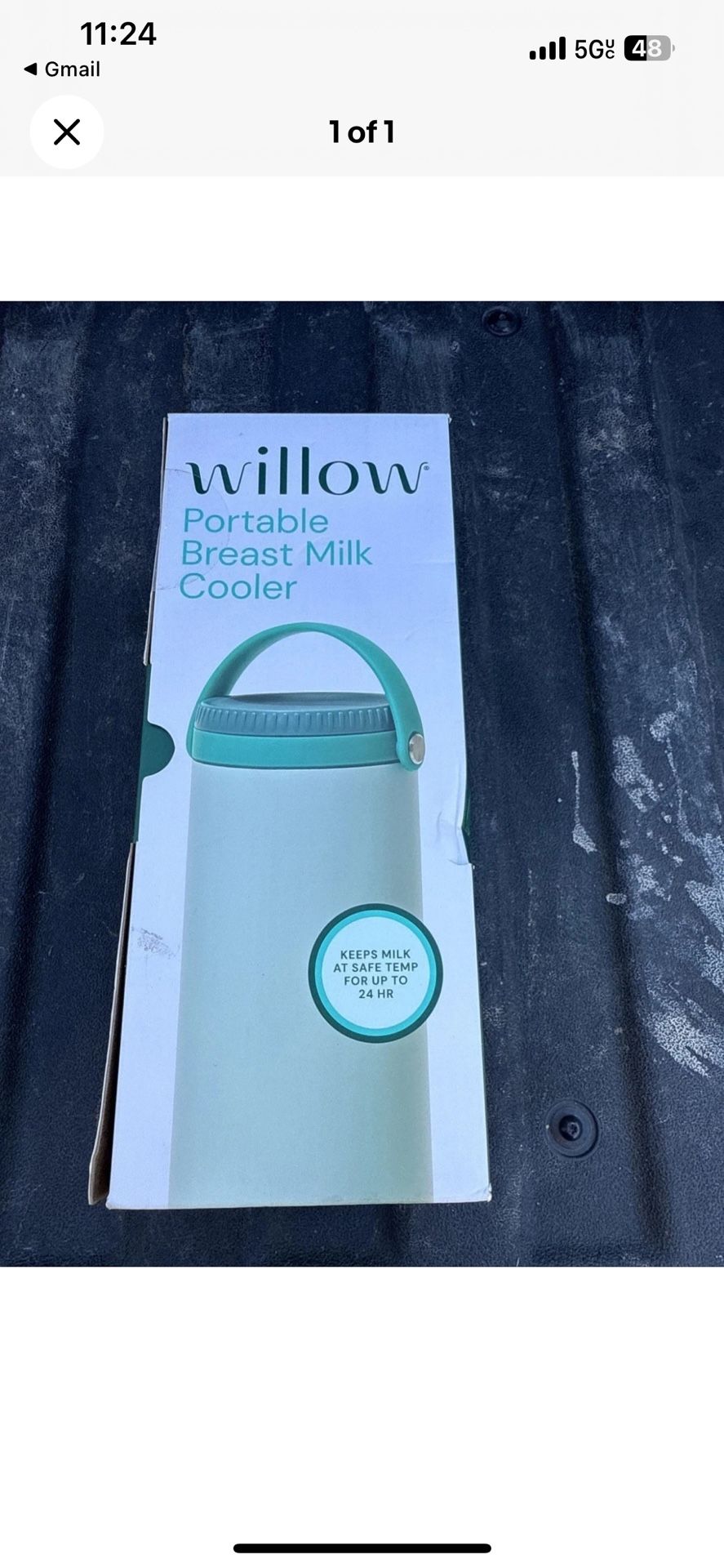 BRAND NEW Willow Portable Breast Milk Cooler with Carry Handle