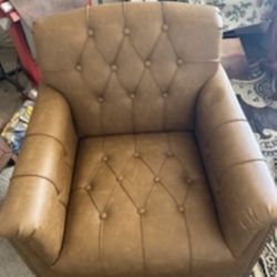 2 Wayfair Faux Leather Chairs