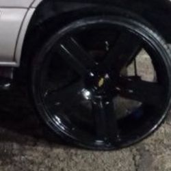 26 In Rims Actually Black In Color Used 