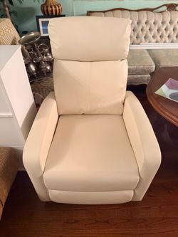 Faux Leather Recliner