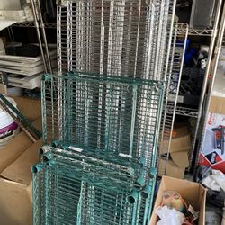 Metal shelving