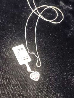 Moussanite Heart Pendant W/ chain