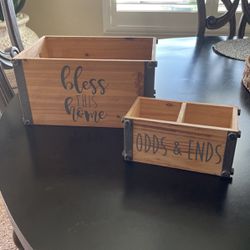 Wood Boxes (both)