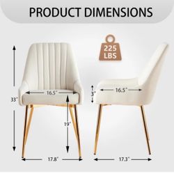 Maulsby Tufted velvet dining chairs 