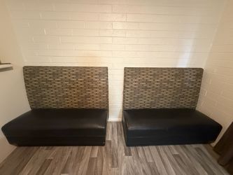 2 Bar Booth Seats pick up only