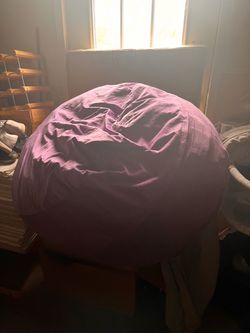 Large Purple Bean Bag Chair