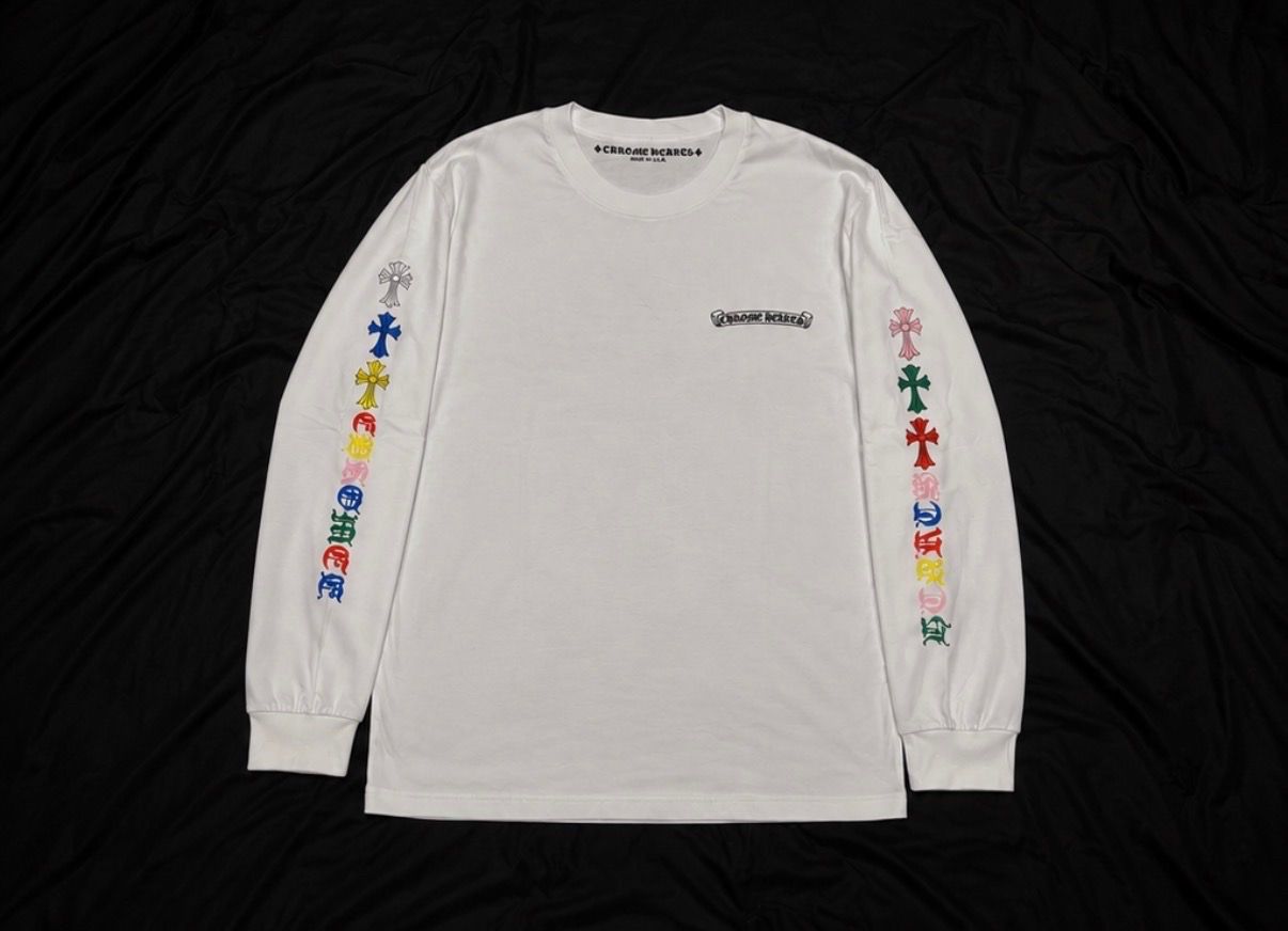 Chrome heart white long sleeve
