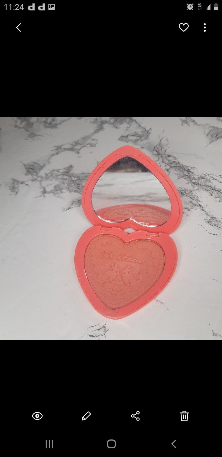 Too faced blush swatched 1x