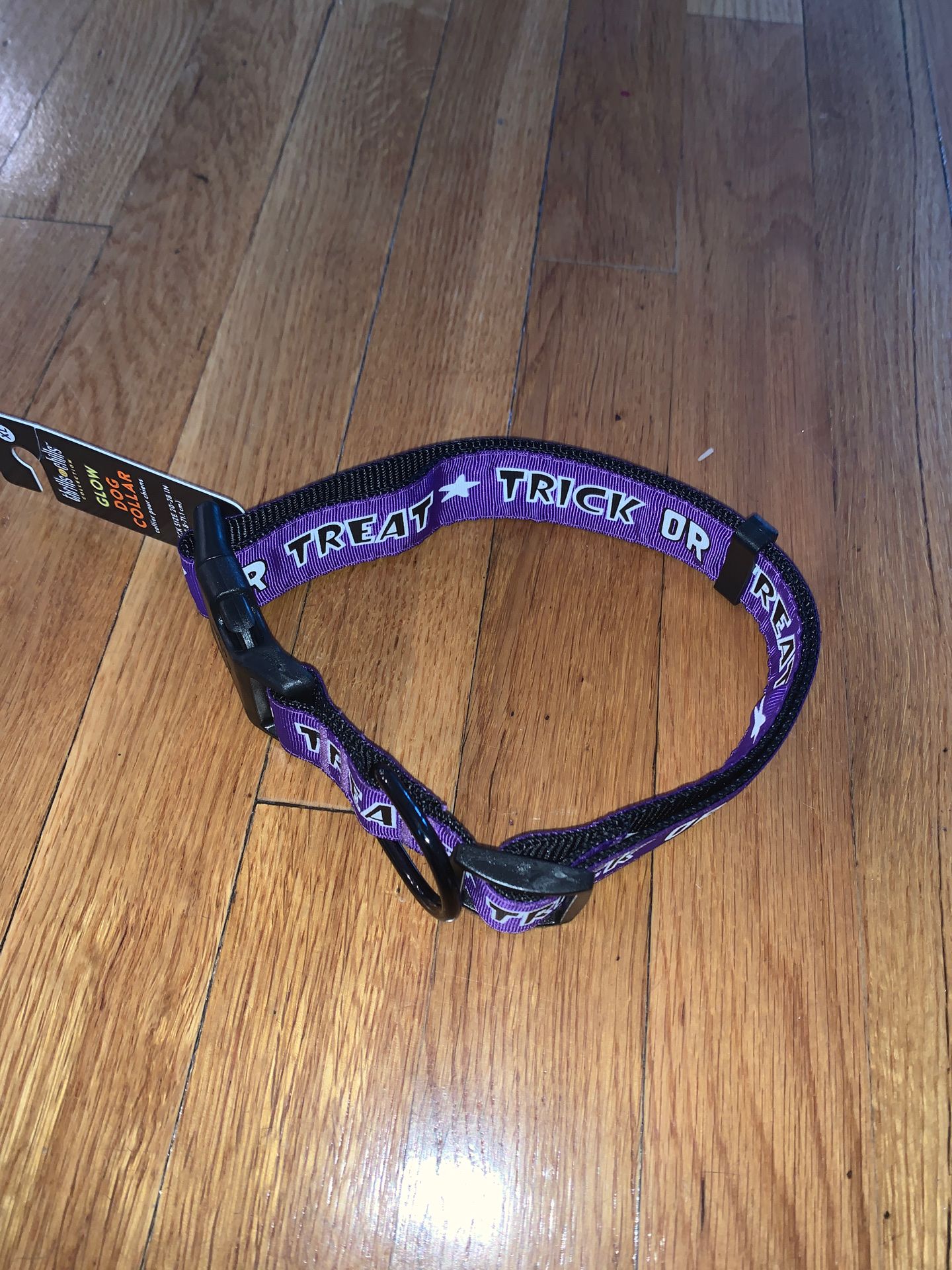 Trick or treat dog collar