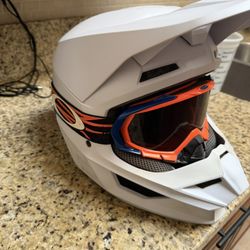 Fox Racing Helmet With Goggles 