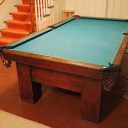 1912 Antique Pool Table