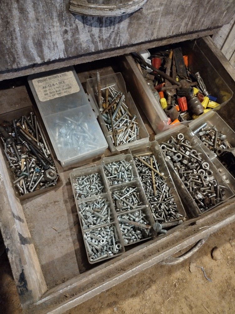 NAILS BOLTS AND TOOLS AND ETC
