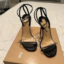 Christian Louboutin So Me Studded Heels 37.5 New