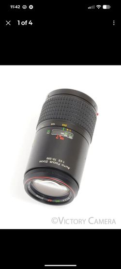 Ryka MC 75-200mm f4.5 AF Telephoto Z camera zoom