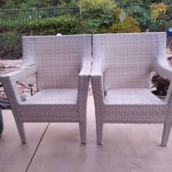 Threshold Wicker Patio Club Chairs 