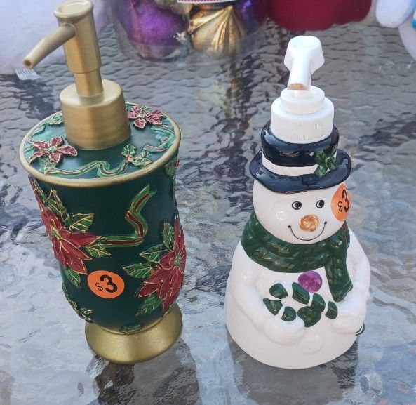 Holiday  Soap Dispensers