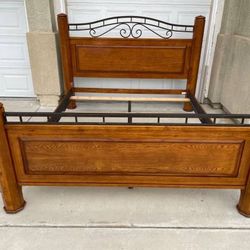 Hard Wood California King Size Bed Frame