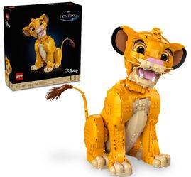 Lego Disney Simba, The Boy Lion King, Collectable Building Toy with Creative Animal Figure, Relaxing Activity for Adults, Gift Idea for Women 43247