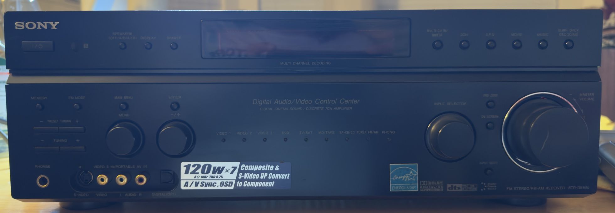 Vintage Sony Digital Audio/Video Control Center STR-DE998 - Excellent Condition!